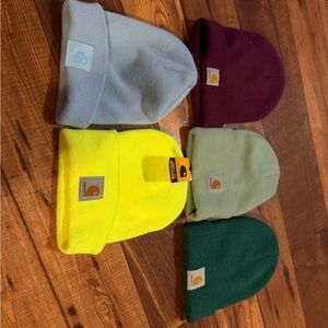 Carhartt Blue and Purple Knit Hat Accessories